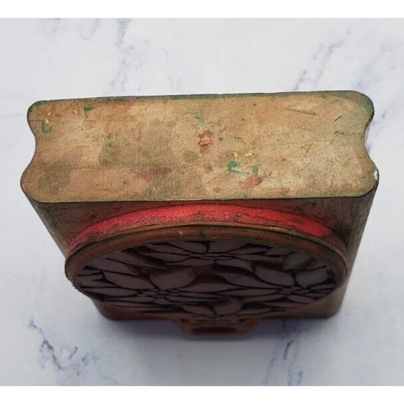 Rubber Stampede Posh Impressions Poinsettia Ornament Wood Mounted Rubber Stamp - Picture 8 of 9